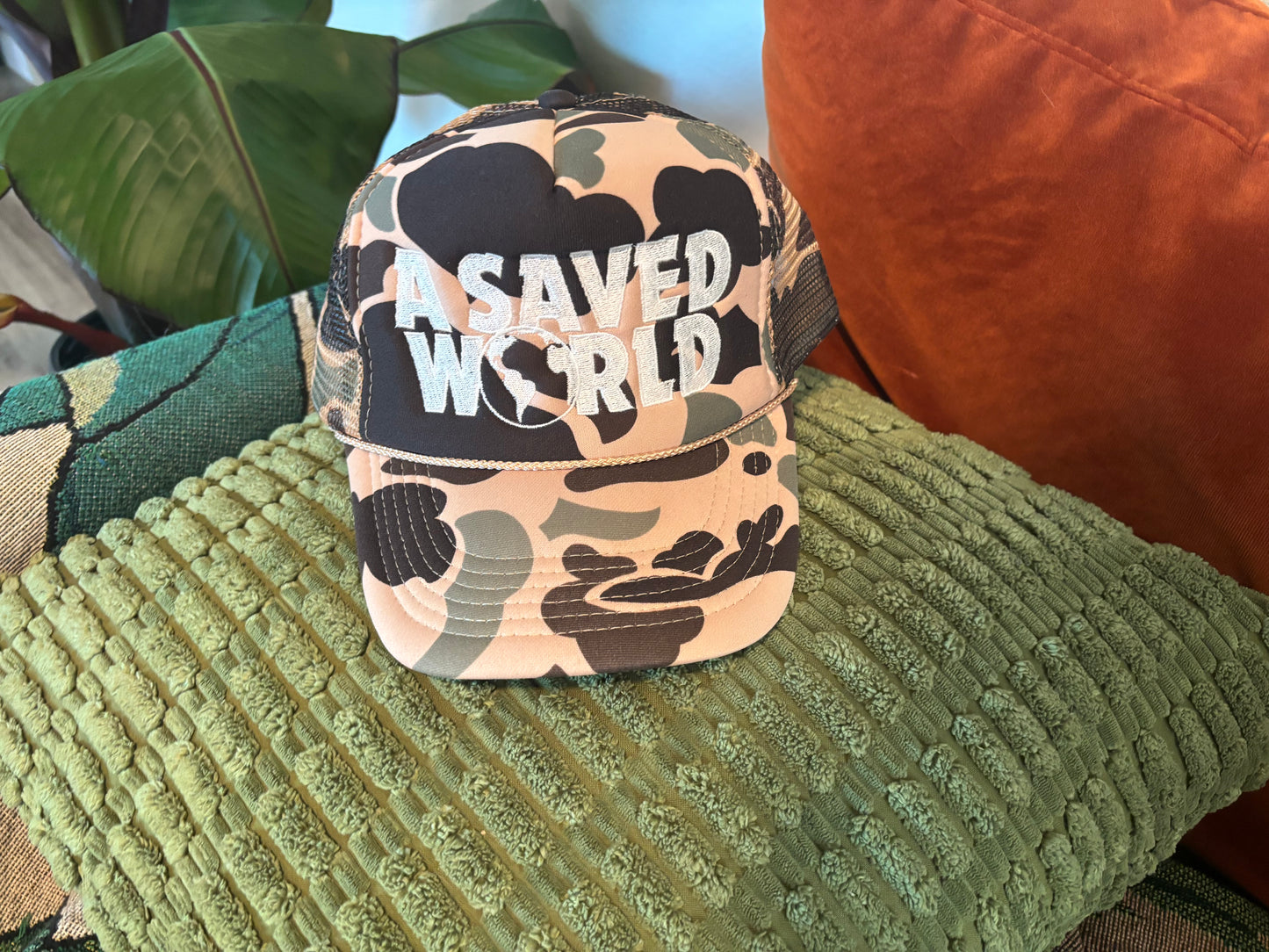 Duck Camo “ASAVEDWORLD” Snapback
