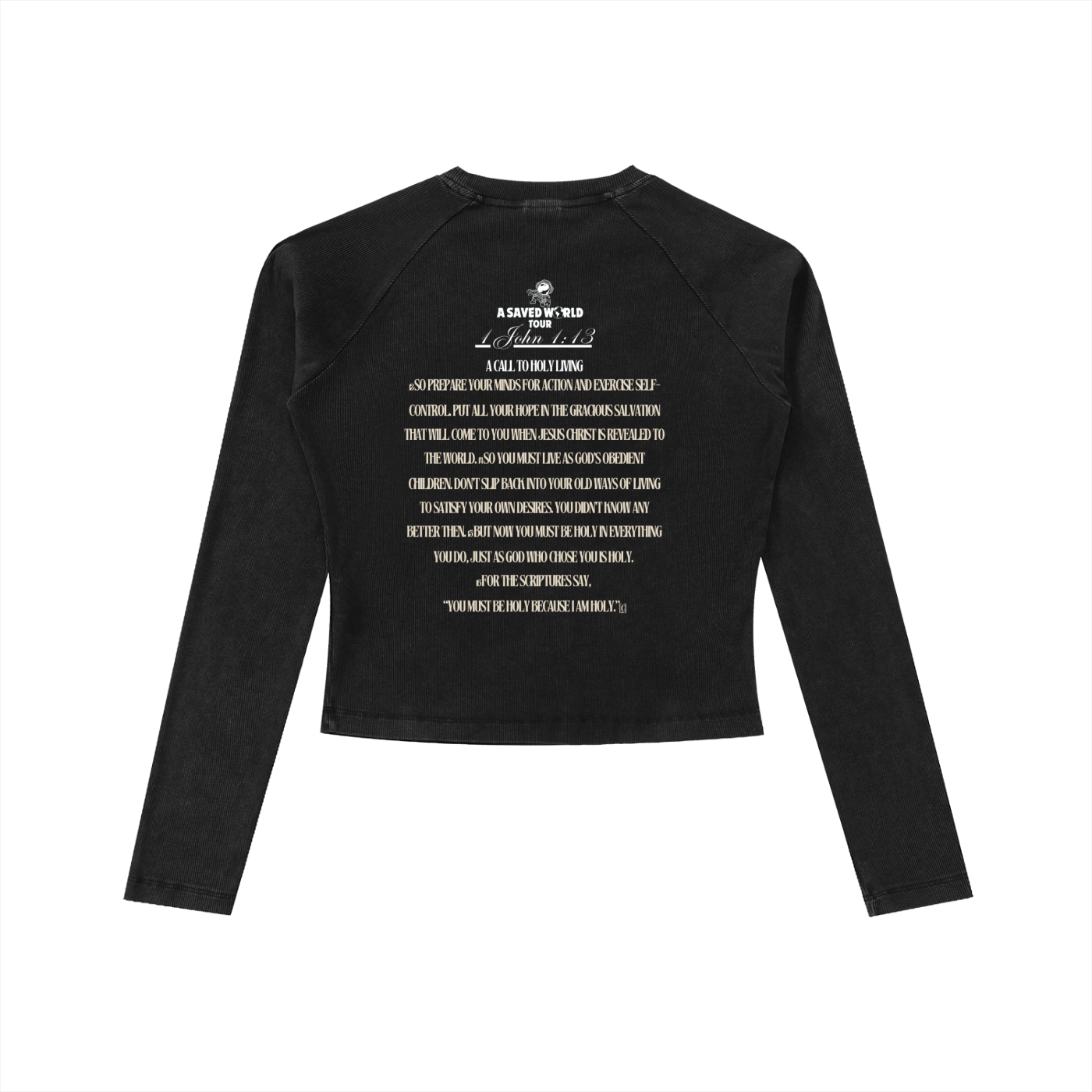 1 John 1:13 -ASAVEDWORLD-Long Sleeve Womens Tee