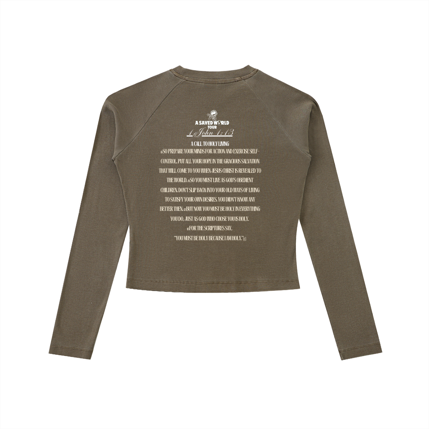 1 John 1:13 -ASAVEDWORLD-Long Sleeve Womens Tee