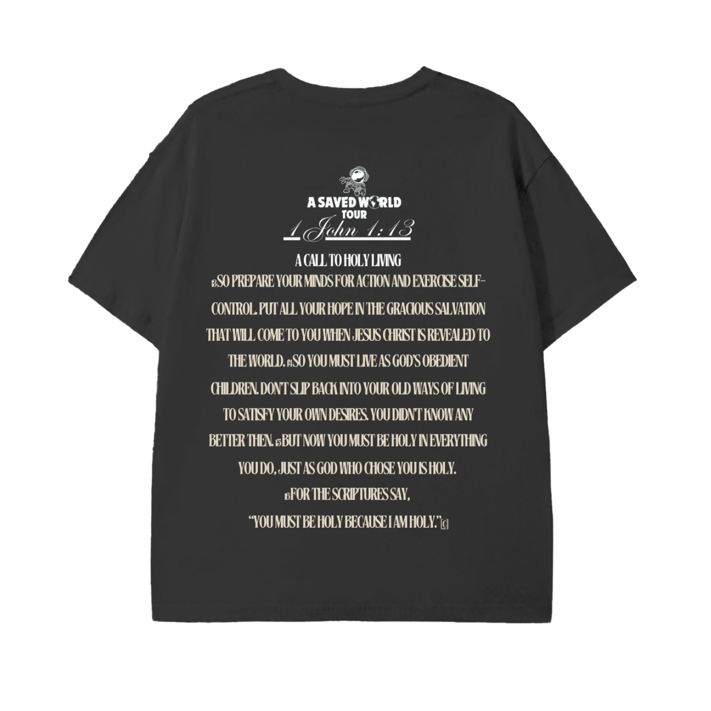 1 John 1:13-ASAVEDWORLD-Pure Cotton Unisex T-Shirt