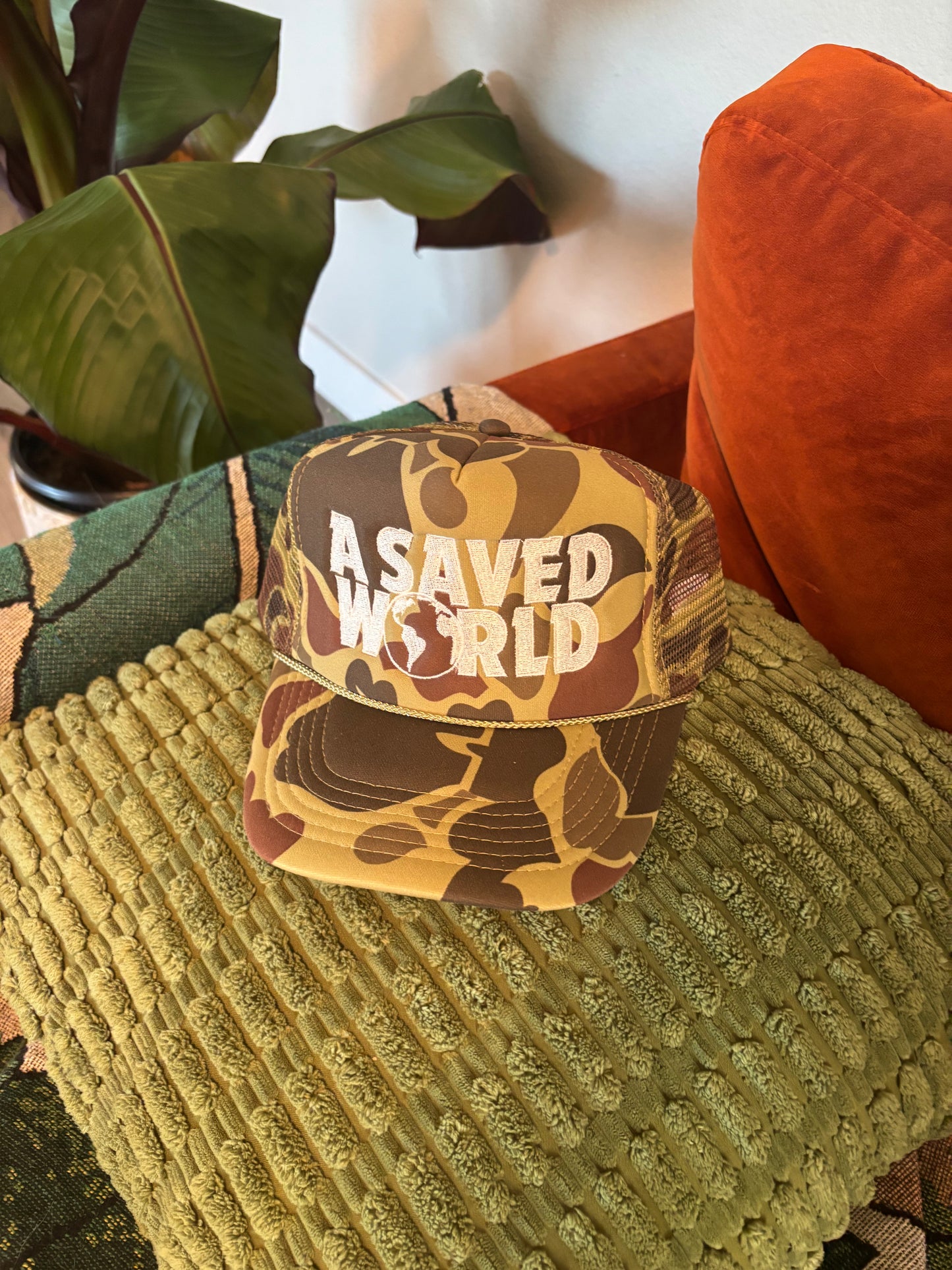 Duck Camo “ASAVEDWORLD” Snapback